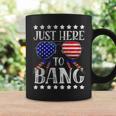 Funny 4Th Of July Im Just Here To Bang Usa Flag Sunglasses Coffee Mug Gifts ideas