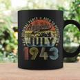 Funny 80 Year Old July 1943 Vintage Retro 80Th Birthday Gift 80Th Birthday Funny Gifts Coffee Mug Gifts ideas