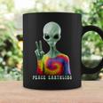 Funny Alien Peace Sign Tie Dye Peace Earthling Alien Funny Gifts Coffee Mug Gifts ideas