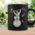 Funny Astronaut Space Weightlifting Fitness Gym Workout Men Coffee Mug Gifts ideas