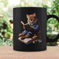 Cats Reading A Book Graphic Cat Kitten Lovers Coffee Mug Gifts ideas