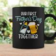 Funny Dad And Son Our First Fathers Day Together 2023 Baby Coffee Mug Gifts ideas