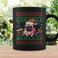 Dog Lovers Cute Pug Santa Hat Ugly Christmas Sweater Coffee Mug Gifts ideas