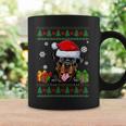 Dog Lovers Rottweiler Santa Hat Ugly Christmas Sweater Coffee Mug Gifts ideas