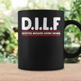 Funny Fathers Day Dilf Devoted Involved Loving Father Coffee Mug Gifts ideas