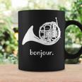 French Horn Bonjour Band Sayings Coffee Mug Gifts ideas