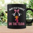 Girls Sweetest Turkey In The Flock Thanksgiving Coffee Mug Gifts ideas