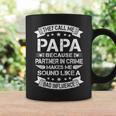 Funny Grandpa Papa Partner In Crime Dad Fathers Day Coffee Mug Gifts ideas