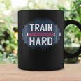 Funny Gym Train Hard Quote Inspiration Workout Weightlifting Coffee Mug Gifts ideas