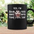 Funny Lgbtq Pride Yes I’M Gay Screaming Opossum Lesbian Coffee Mug Gifts ideas