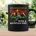 Funny Never Underestimate An Old Man With A Mountain Bike Coffee Mug Gifts ideas