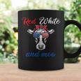 Funny Red White & Moo 4Th Of July Apparel Usa Patriotic Cow Coffee Mug Gifts ideas