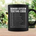 Senior Citizen Translation Phone Texting Message Coffee Mug Gifts ideas