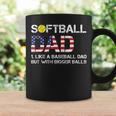 Funny Softball Dad Baseball Bigger Balls Usa Flag Gift For Mens Funny Gifts For Dad Coffee Mug Gifts ideas