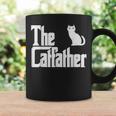 Funny The Catfather Fathers Day Cat Dad Pet Owner Gift Men Coffee Mug Gifts ideas