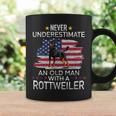 Never Underestimate An Old Man With A Rottweiler Coffee Mug Gifts ideas
