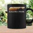 Galena Park Tx Vintage Evergreen Sunset Eighties Retro Coffee Mug Gifts ideas