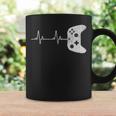 Gamer Heartbeat Funny Vintage Game Controller Coffee Mug Gifts ideas