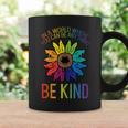 Gay Pride Be Kind Sunflower Rainbow Flag Lgbtq Women Girls Coffee Mug Gifts ideas
