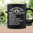 Getting Married Groom Bachelor Party Checklist Coffee Mug Gifts ideas