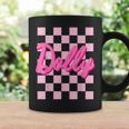Girl Retro Dolly First Name Personalized Groovy Birthday Coffee Mug Gifts ideas