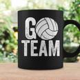 Go Team Volleyball Player Team Coach Mom Dad Family Coffee Mug Gifts ideas