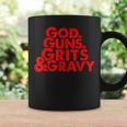 God Guns Grits & Gravy Sweet Southern Style Coffee Mug Gifts ideas