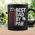 Golf Best Dad By Par Daddy Golfer American Flag Fathers Day Coffee Mug Gifts ideas