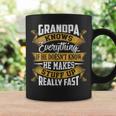 Grandpa Knows Everything Funny Fathers Day Coffee Mug Gifts ideas