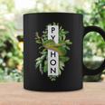 Green Tree Python Tropical Plant Print Coffee Mug Gifts ideas