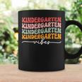 Groovy Kindergarten Vibes Retro Teacher Back To School Vibes Coffee Mug Gifts ideas