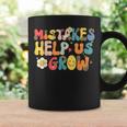 Groovy Mistakes Help Us Grow Leopard Back To School Teacher Coffee Mug Gifts ideas