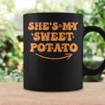 Groovy Thanksgiving Matching Couples She Is My Sweet Potato Coffee Mug Gifts ideas
