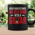 Guitar Player Never Underestimate An Old Man With A Guitar Coffee Mug Gifts ideas