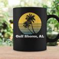 Gulf Shores Alabama Retro Vintage Palm Tree Beach Coffee Mug Gifts ideas