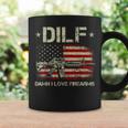 Gun American Flag Dilf - Damn I Love Firearms Coffee Mug Gifts ideas