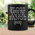 Halloween Dentist Floss Your Fangs Dental Vampire Costume Coffee Mug Gifts ideas