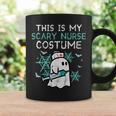 Halloween My Scary Nurse Costume Ghost Scrub Top Coffee Mug Gifts ideas