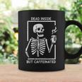 Halloween Skeleton Dead Inside Caffeinated Costume Coffee Mug Gifts ideas