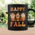 Happy Fall Y'all Autumn Halloween Pumpkin Spice Latte Coffee Mug Gifts ideas
