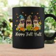 Happy Fall Yall Pug Leopard Pumpkin Halloween Halloween Coffee Mug Gifts ideas