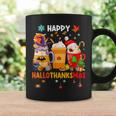 Happy Hallothanksmas Halloween Coffee Latte Thanksgiving Coffee Mug Gifts ideas