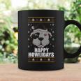 Happy Howlidays Ugly Christmas Sweater Pitbull Dog Meme Coffee Mug Gifts ideas