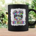 Hello 1St Grade Messy Bun Girls Tie Dye Cute Back To School Coffee Mug Gifts ideas