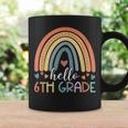 Hello Sixth Grade Back To School 6Th Grade Teacher Rainbow Coffee Mug Gifts ideas