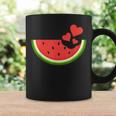 Hello Summer Hearts Watermelon Design Fruit Watermelon Lover Coffee Mug Gifts ideas