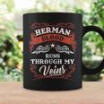 Herman Blood Runs Through My Veins Family Christmas Coffee Mug Gifts ideas