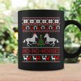 Ho Horses Xmas Ugly Christmas Sweater Equestrian Coffee Mug Gifts ideas