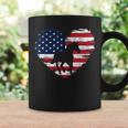 Horse American Flag Heart 4Th Of July Usa Patriotic Pride Coffee Mug Gifts ideas