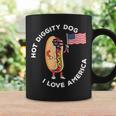 Hot Diggity Dog July 4Th Patriotic Bbq Picnic Usa Funny Patriotic Funny Gifts Coffee Mug Gifts ideas